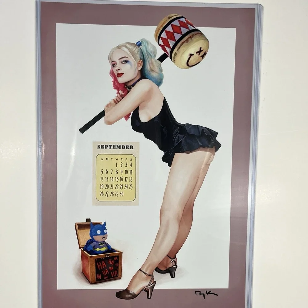 DC Comics Bombshells Harley Quinn‎ September 2024 Calendar Picture 18x12 Signed - Picture 6 of 6